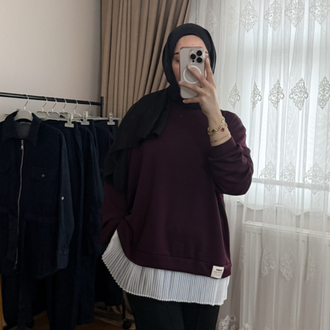 Bordo Piliseli Sweat