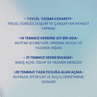 Yazmaya Başlamak Atölyesi