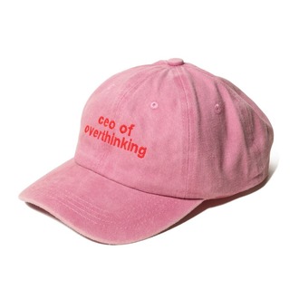 Yazı Nakışlı Şapka Pamuk Kumaşlı ve Ceo of Overthinking Sloganlı Şapka