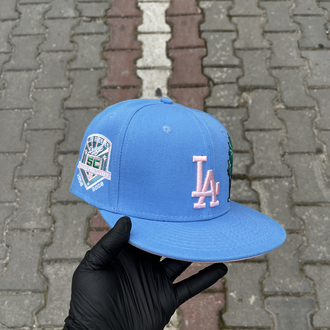 Los Angeles Dodgers Palm Tree Blue Fitted Cap