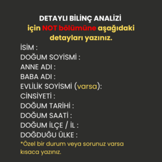 % 50 İNDİRİMLİ TINIGÖRÜ ( Detaylı Bilinç Analizi )