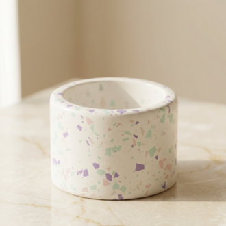 Pastel Terrazzo Candle Holder