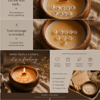 Nora Reveal Candle | Hidden Message Candle ✨