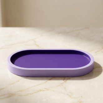 Lilac Oval Tray