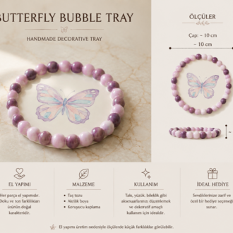 Butterfly Bubble Tray | Handmade Jewelry & Decor Tray