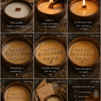 Nora Reveal Candle | Hidden Message Candle ✨