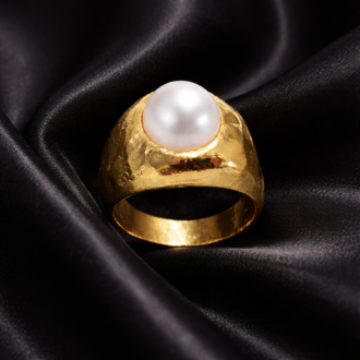 Pearl Signet Ring