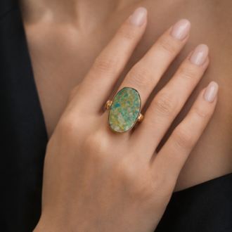 Verde Relic Statement Ring