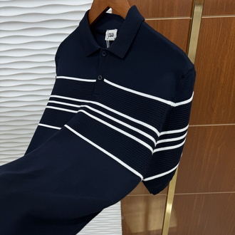 Beymen Club Çizgili Lacivert İthal Triko