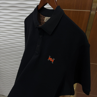 Hermes Basic Siyah Polo Yaka