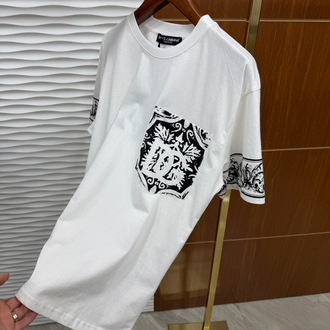 Dolce Gabbana Cep Detaylı İthal Beyaz Tişört