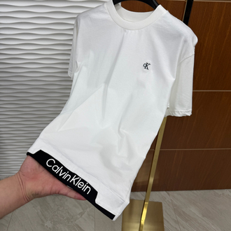 Calvin Klein Bel Baskılı 2 İthal Beyaz Tişört