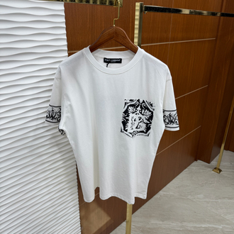 Dolce Gabbana Cep Detaylı İthal Beyaz Tişört