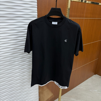 Calvin Klein Bel Baskılı 2 İthal Siyah Tişört