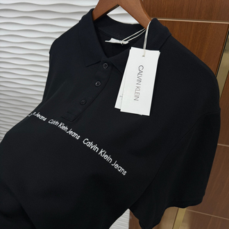 Calvin Klein Şeritli İthal Siyah Polo Yaka