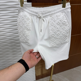 Louis Vuitton Beyaz İthal Şort Takımı
