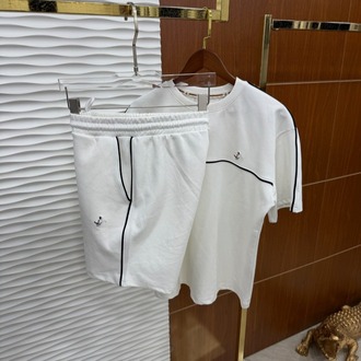 Beymen Club Şeritli Beyaz Yazlık Takım