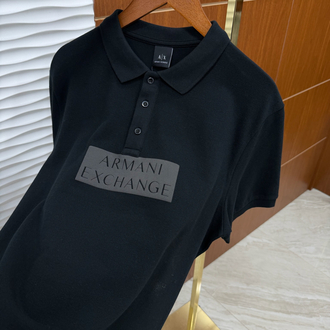 Armani Exchange Göğüs Baskılı Siyah Tişört