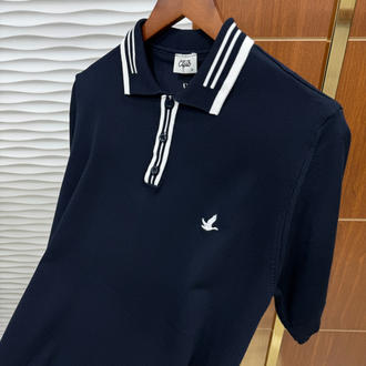 Beymen Club Yaka Çizgili Lacivert İthal Triko