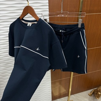 Beymen Club Şeritli Lacivert Yazlık Takım