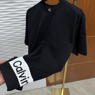 Calvin Klein Bel Baskılı Siyah İthal Tişört