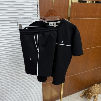 Beymen Club Şeritli Siyah Yazlık Takım