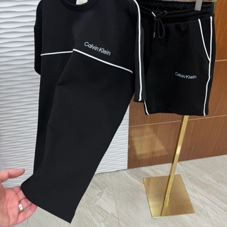 Calvin Klein Lastikli Siyah Yazlık Takım