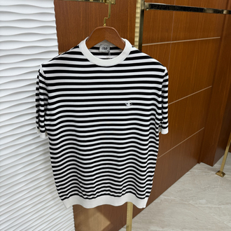 Beymen Club Çizgili Beyaz Logo Tişört