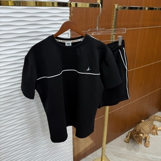 Beymen Club Şeritli Siyah Yazlık Takım