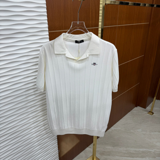 Gant Düz Çizgili Beyaz Triko Polo Yaka