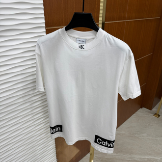 Calvin Klein Bel Baskılı İthal Beyaz Tişört