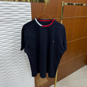 Tommy Plastik Baskı İthal Siyah Tişört