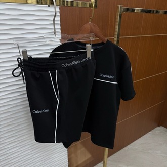 Calvin Klein Lastikli Siyah Yazlık Takım