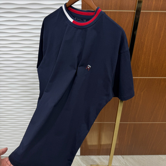 Tommy Plastik Baskı İthal Siyah Tişört