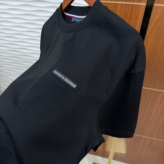 Tommy Küçük Baskı İthal Siyah Tişört
