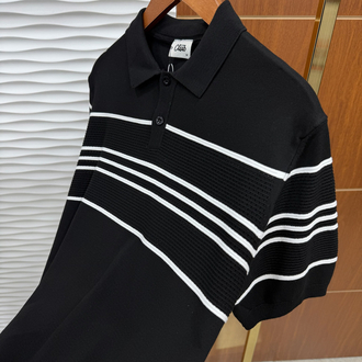 Beymen Club Çizgili İthal Siyah Triko