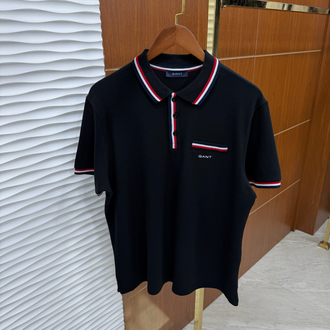 Gant Çizgili Siyah Polo Yaka