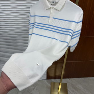 Beymen Club Mavi Çizgili Beyaz İthal Triko