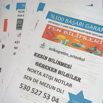 AÇIK ÖĞRETİM ORTAOKUL 3 DERS