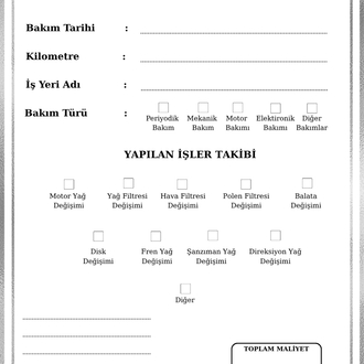 Araba Sağlığı ~ Kişiye Özel