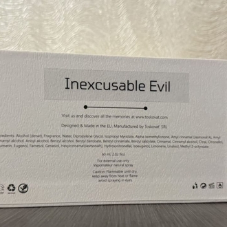 toskovat inexcusable evil 10 ml ( sold out bir sanat parfümüdür)