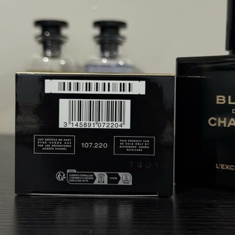 bleu de chanel l'exclusif 10 ml pour homme parfum 