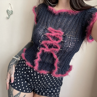lace-up babe top (S-M)