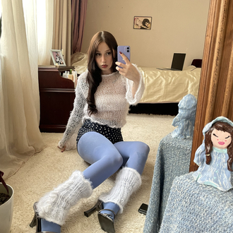 spring sweater & leg warmers set (S-M)