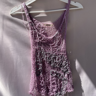 distressed notrbabe top (S-M)