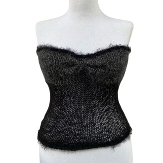 fuzz strapless top & arm warmers (S-M)
