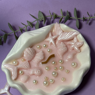 Pembe Kuvars İstiridye Mum