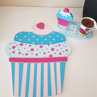 Cupcake Supla & Kahve Sunumluğu Set