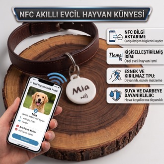 Novolit Akıllı NFC Tasma Künyesi – Kırılmaz & Pilsiz