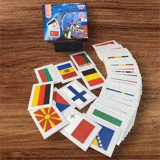 Avrupa Ülkeleri-Harita-Bayrak-Başkent Kartları